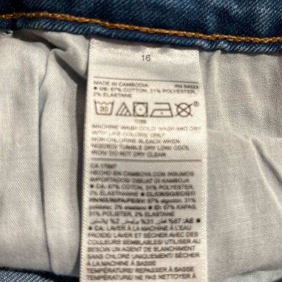OLD navy power slim straight high rise jeans size 16. - Picture 6 of 6